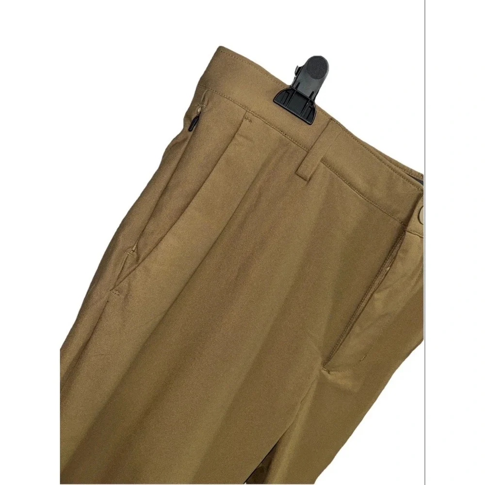 NWT Chaps 36x30‎ Everyday Performance Chino Pants Slim Tapered Tan Golf Trousers